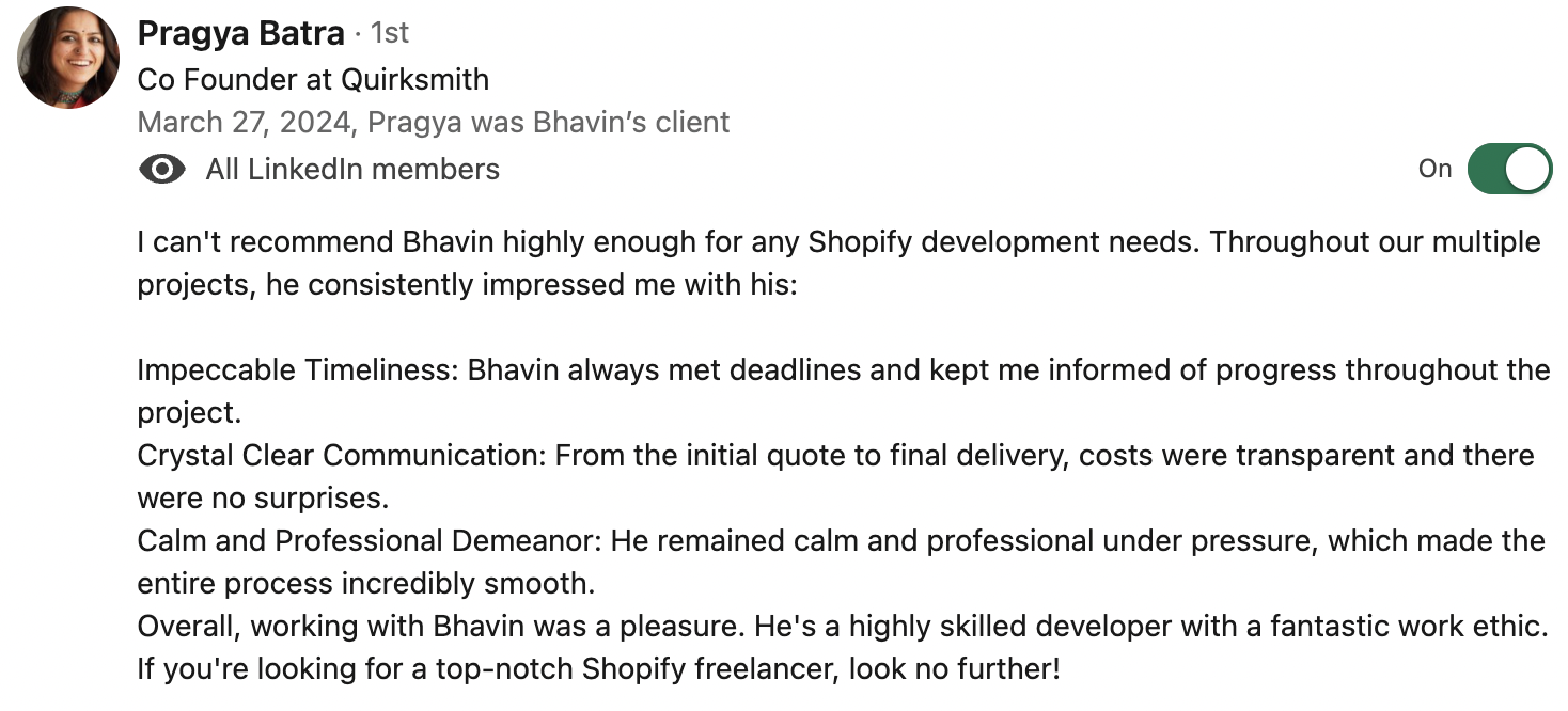 Pragya Batra review